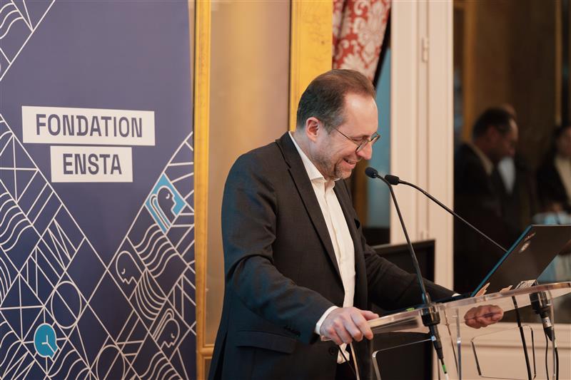 Laurent Thieffry lors de la soirée de lancement de la Fondation ENSTA Paris